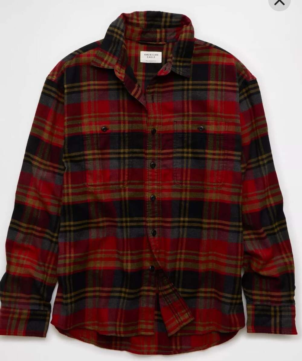 AE Slim Fit Super Soft Plaid Everyday Shirt